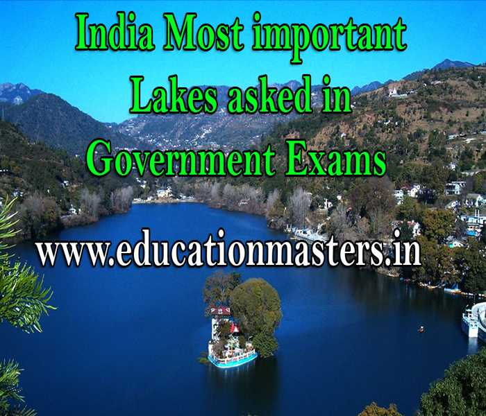 भारत की प्रमुख झीलों से सम्बंधित GK in Hindi for Govt job Exams