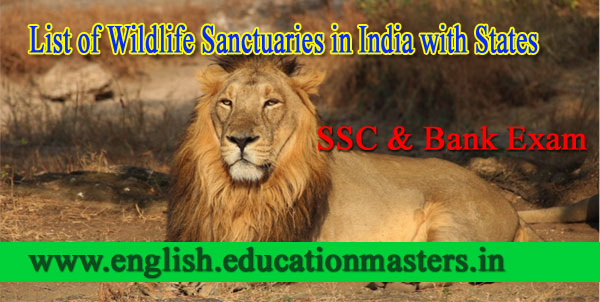 List of Wildlife Sanctuaries in India with States