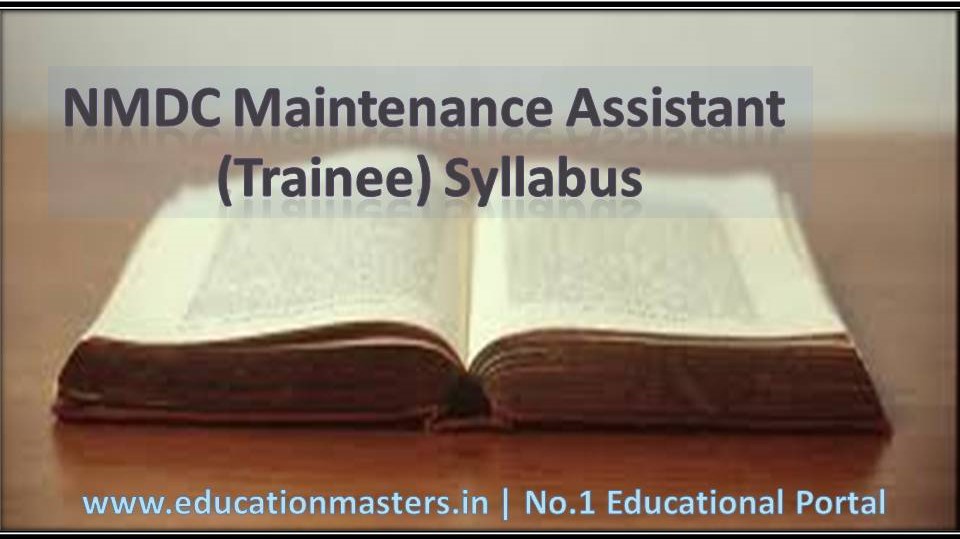 nmdc-maintenance-assistant-trainee-syllabus-2018