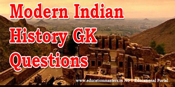 Gk in hindi || Modern Indian History GK Questions and Answers