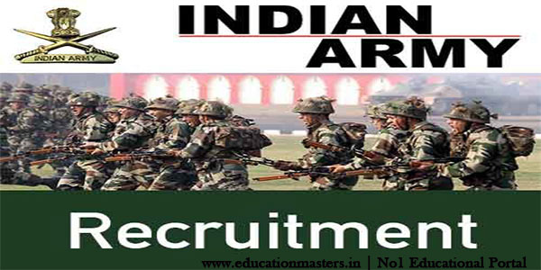All India Army Recruitment November 2018-19-Apply Online