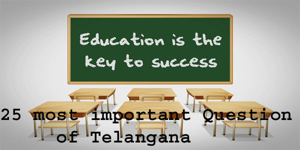 GK 1 liner 25 question of Telangana 2019