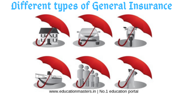 What are the different types of General insurance?