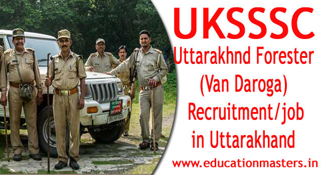 Uttarakhnd Forester (Van Daroga) Recruitment/job in Uttarakhand 2020