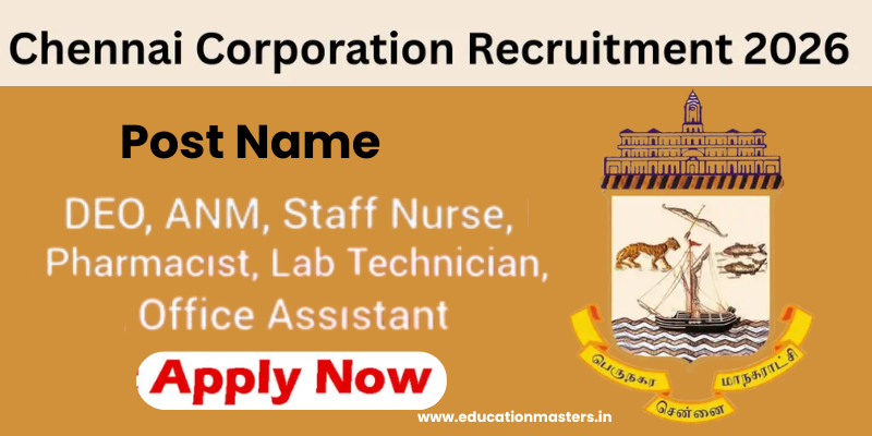 chennai corporation job vacancy