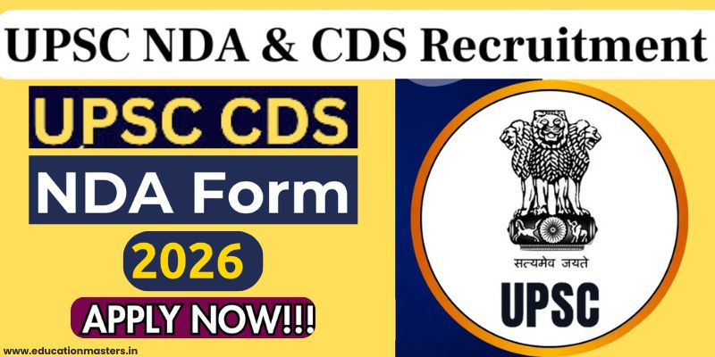 UPSC NDA NA I Exam Notification 2026 - Apply Online for 394 Posts ...
