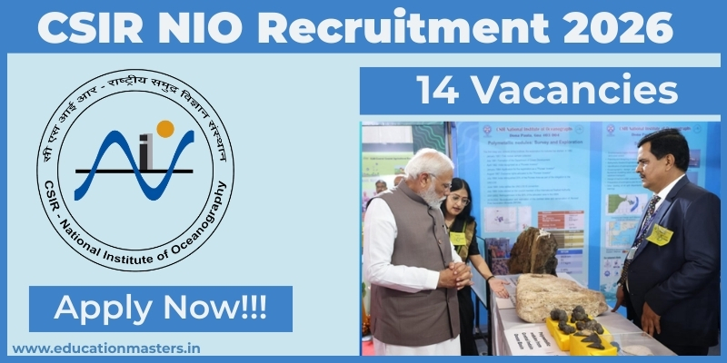 CSIR NIO Recruitment 2026 | Walk-in for Technician & Graduate ...