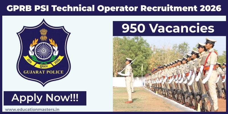 GPRB PSI Technical Operator Recruitment 2026 - Apply Online for 950 PSI ...