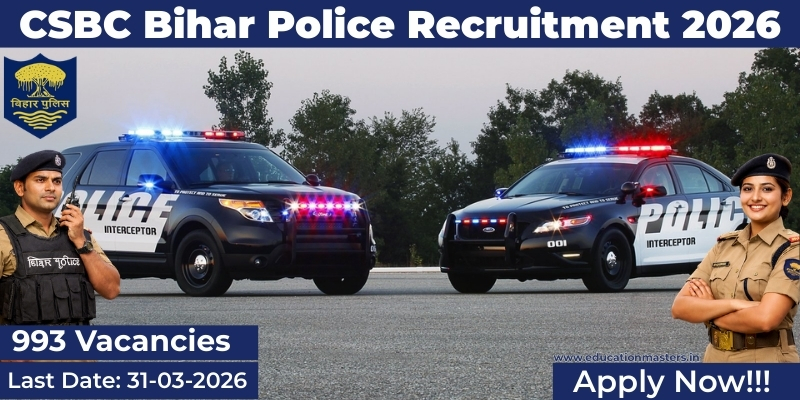 CSBC Bihar Police Recruitment 2026 – Apply Online for 993 Constable ...