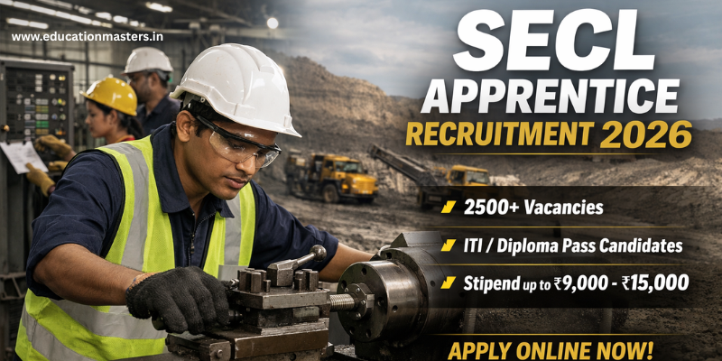 SECL Apprentice Recruitment 2026 – Apply Online for 1600 Graduate ...