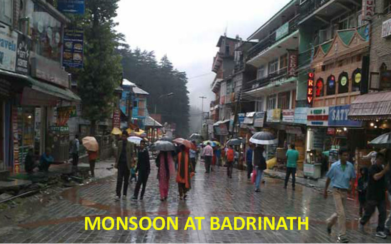 monsoon weather at badrinath