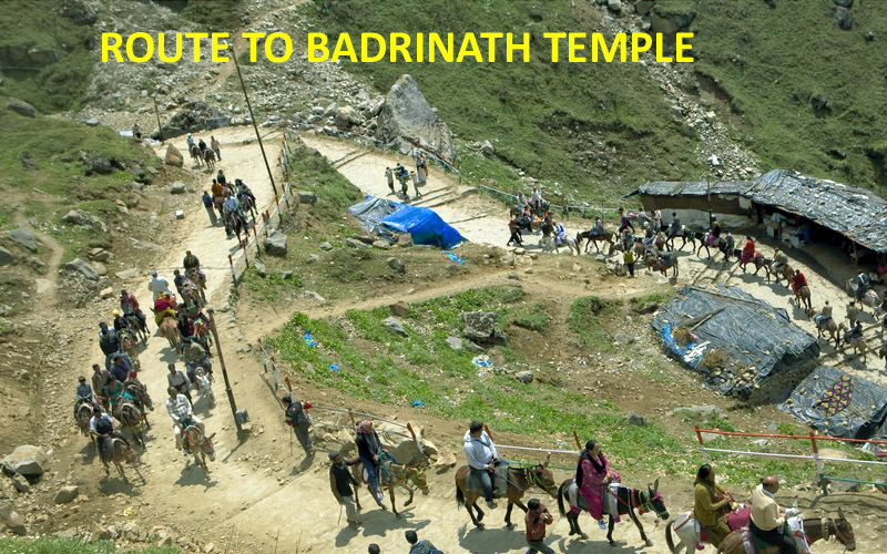 route to badrinath temple